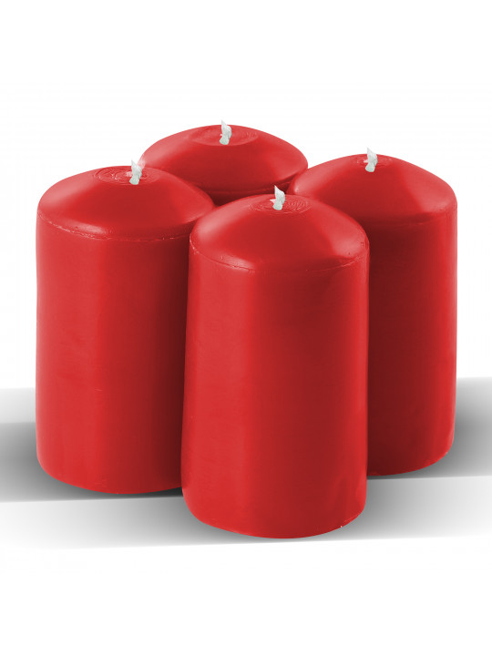 Candle WOC BIG RED 4 PCS 