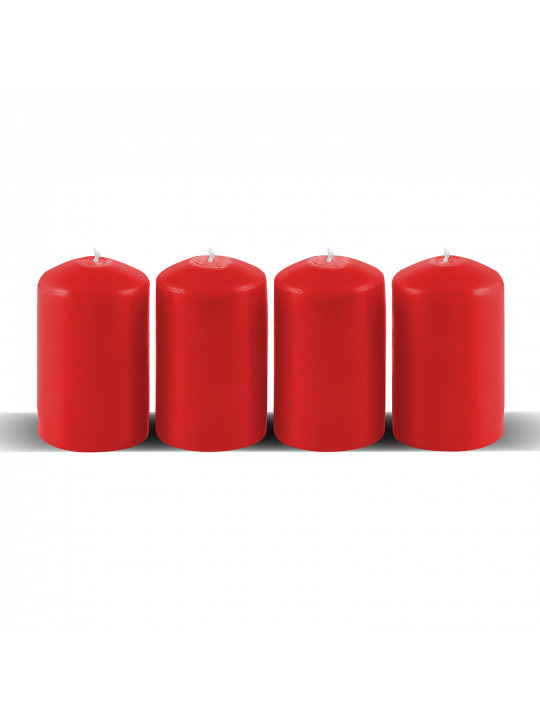 Candle WOC BIG RED 4 PCS 