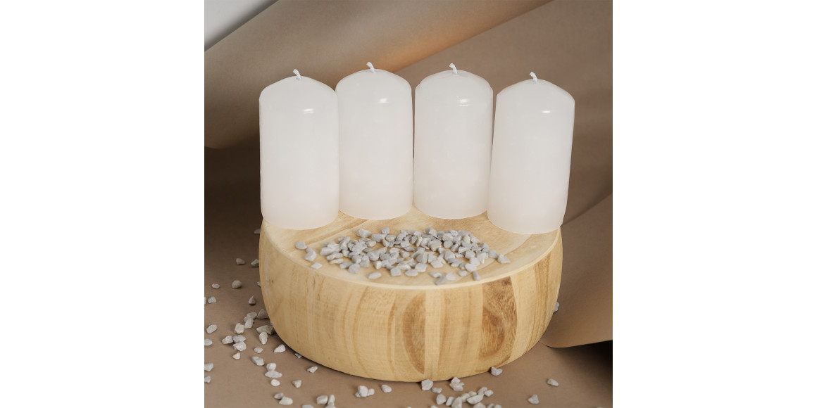 Candle WOC BIG WHITE 4 PCS 