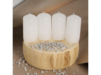 Candle WOC BIG WHITE 4 PCS 