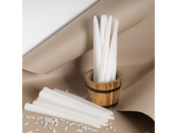 Candle WOC LONG WHITE 20 PCS 