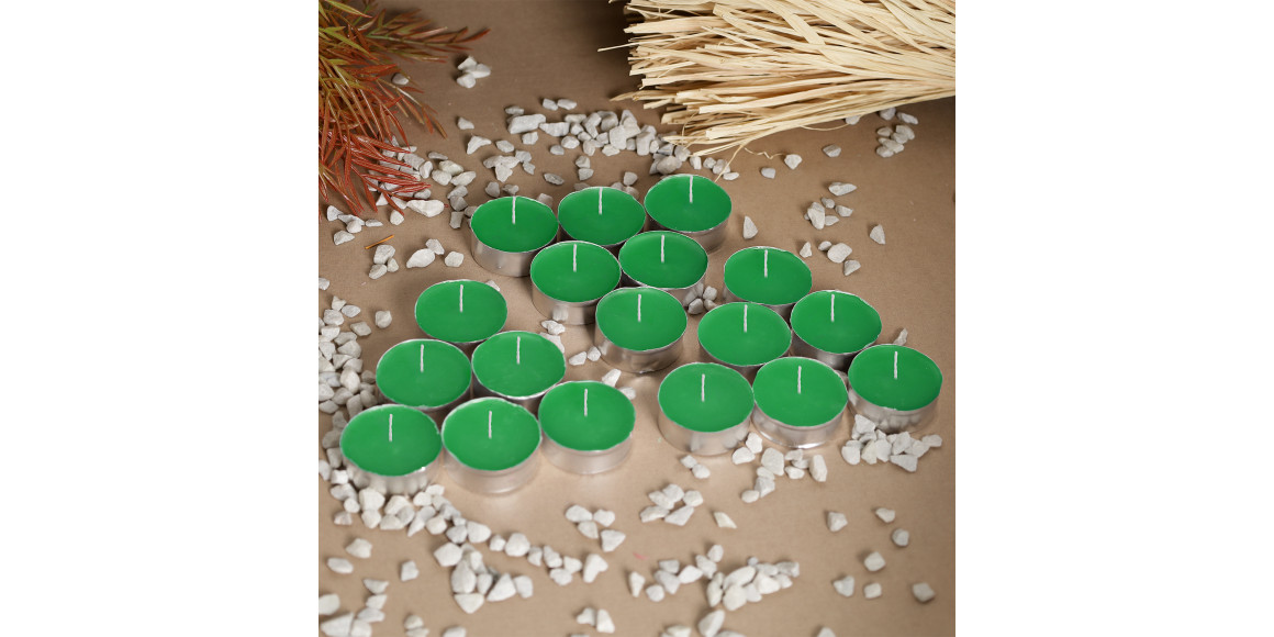 Свеча WOC SMALL GREEN 18 PCS 