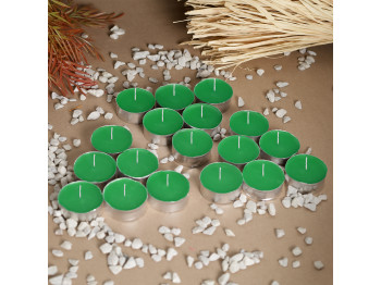 Candle WOC SMALL GREEN 18 PCS 