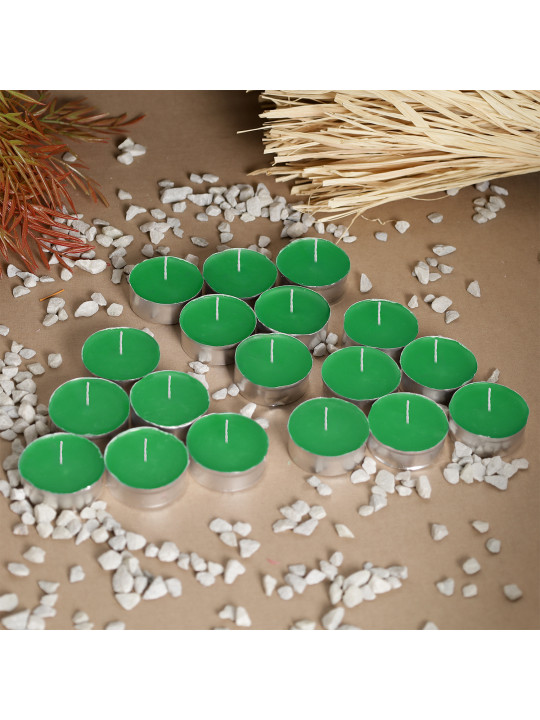 Свеча WOC SMALL GREEN 18 PCS 