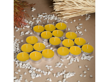 Candle WOC SMALL YELLOW 18 PCS 