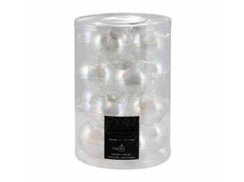 N/y decorate objects KOOPMAN XMAS BALL 80MM S16 IRRIDESCENT (163828) (ARB105070)