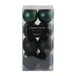 Ամանորյա դեկորատիվ առարկաներ KOOPMAN XMASBALL 5CM SET 16 GREEN (702423) (CAN310030)