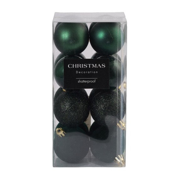 Новогодные декоративные аксессуары KOOPMAN XMASBALL 5CM SET 16 GREEN (702423) (CAN310030)
