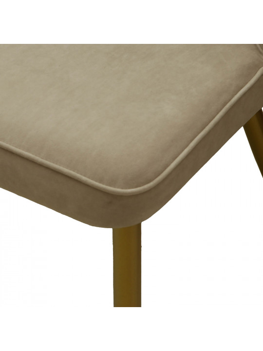 Dining set MAMADOMA ASKAR SOFT-200 1+8 BELDIA BIANCO GLOSS PREMIUM СЕР/CH MICHAEL ЗОЛОТО/CREAM LUX B3 (7) 