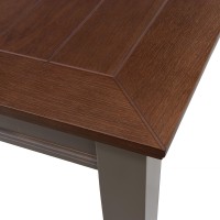 Столовый гарнитур HOBEL DORA 1+8 OAK PIGMENT/GREY/CH SHO599/2 (10) 