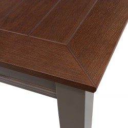 Столовый гарнитур HOBEL DORA 1+8 OAK PIGMENT/GREY/CH SHO599/2 (10) 
