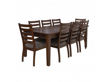 Dining set HOBEL DORA 1+8 OAK PIGMENT/CH SHO599/2 (10) 