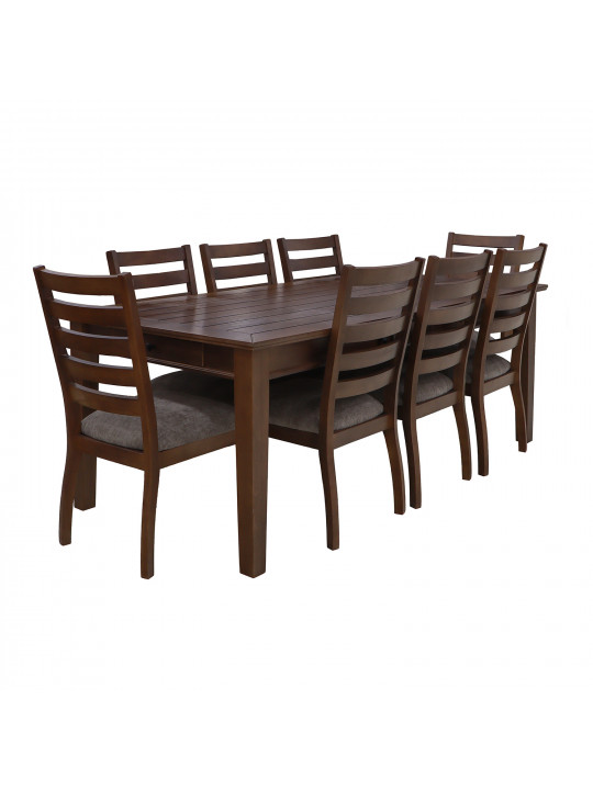 Dining set HOBEL DORA 1+8 OAK PIGMENT/CH SHO599/2 (10) 