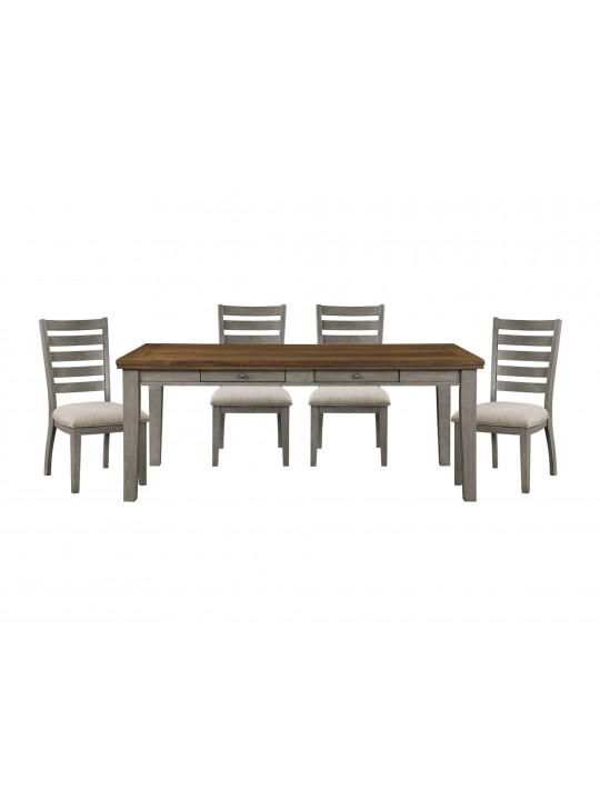 Dining set HOMELEGANCE DORA 5761GY-78/S 1+8 GREY (5) 