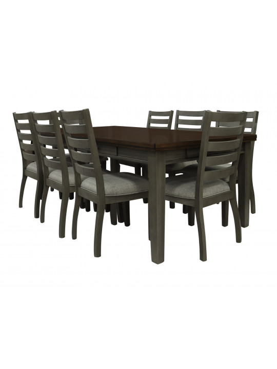 Dining set HOMELEGANCE DORA 5761GY-78/S 1+8 GREY (5) 