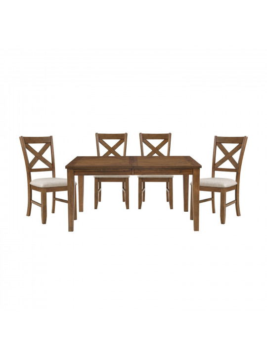 Dining set HOMELEGANCE ROZALI 5893-78/S 1+8 WOOD 