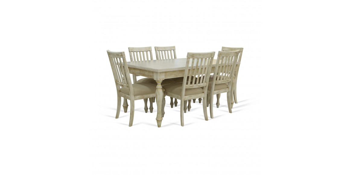 Dining set HOBEL JANZEN 1+6 DT ANTIK GOLD/CH BUKLE 4 (7) 