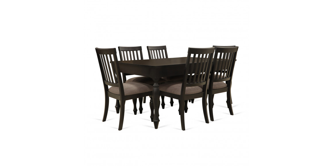 Dining set HOBEL JANZEN 1+6 DT CHOCOLAT PIGMENT/CH BUKLE 7 (7) 