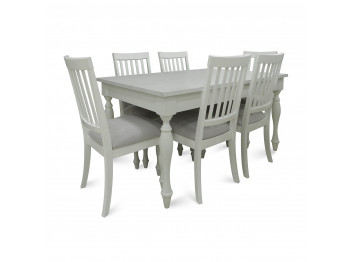Dining set HOBEL JANZEN 1+6 DT WHITE/CH BUKLE 8 (7) 