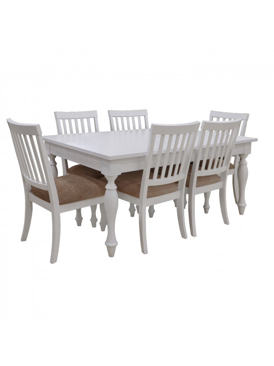 Dining set HOBEL JANZEN 1+6 DT WHITE/CH BONCHUK 7 (7) 