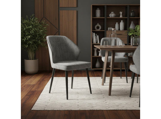 Աթոռ MAMADOMA MICHAEL ЧЕРНЫЙ/GREY LUX B22 