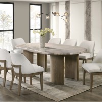 Столовый гарнитур TRISWIFT DESIGNS MONZA 1+8 MARBLE (6) 