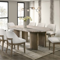 Столовый гарнитур TRISWIFT DESIGNS MONZA 1+8 MARBLE (6) 
