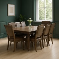 Столовый гарнитур HOBEL SAGA 1+8 OLD OAK/PHANTOM 6 (10) 