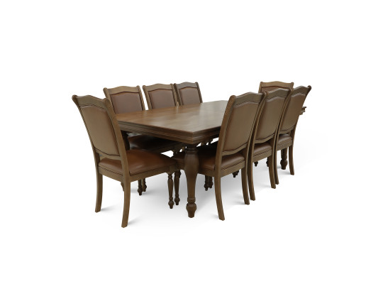 Столовый гарнитур HOBEL SAGA 1+8 OLD OAK/PHANTOM 6 (10) 