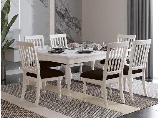 Dining set HOBEL JANZEN 1+6 DT ANTIK GOLD/CH BONCHUK 27 (7) 