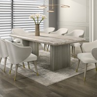 Столовый гарнитур TRISWIFT DESIGNS TINNIE 1+8 MARBLE (6) 