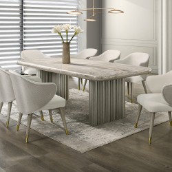 Столовый гарнитур TRISWIFT DESIGNS TINNIE 1+8 MARBLE (6) 