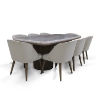 Столовый гарнитур TRISWIFT DESIGNS CERVIA 1+8 MARBLE (6) 