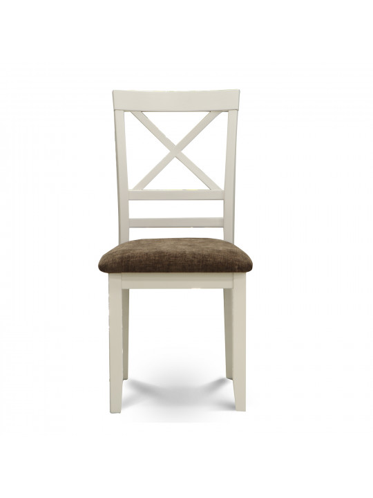 Dining set HOBEL VANNI 1+4 WHITE-BROWN PIGMENT/SHO 599-13 (3) 