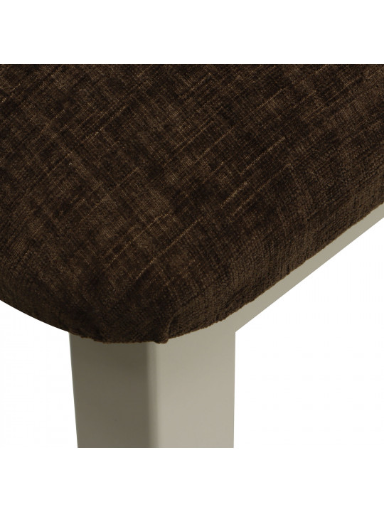 Dining set HOBEL VANNI 1+4 WHITE-BROWN PIGMENT/SHO 599-13 (3) 