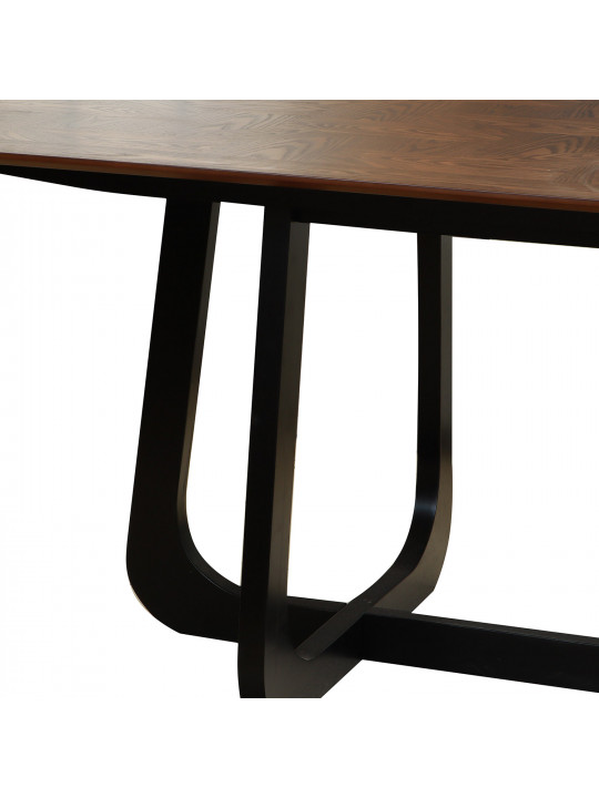 Столовый гарнитур IVORIE VEOLIA 3370/1372 1+8 WALNUT/BLACK 