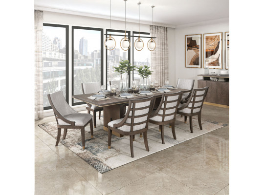 Dining set HOMELEGANCE VIENNA 5933-96/B/A 1+8 WENGE/GOLD (6) 