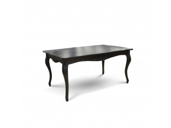 Dining table HOBEL 02A (100X160X200) CHOCOLATE PIGMENT (1) 