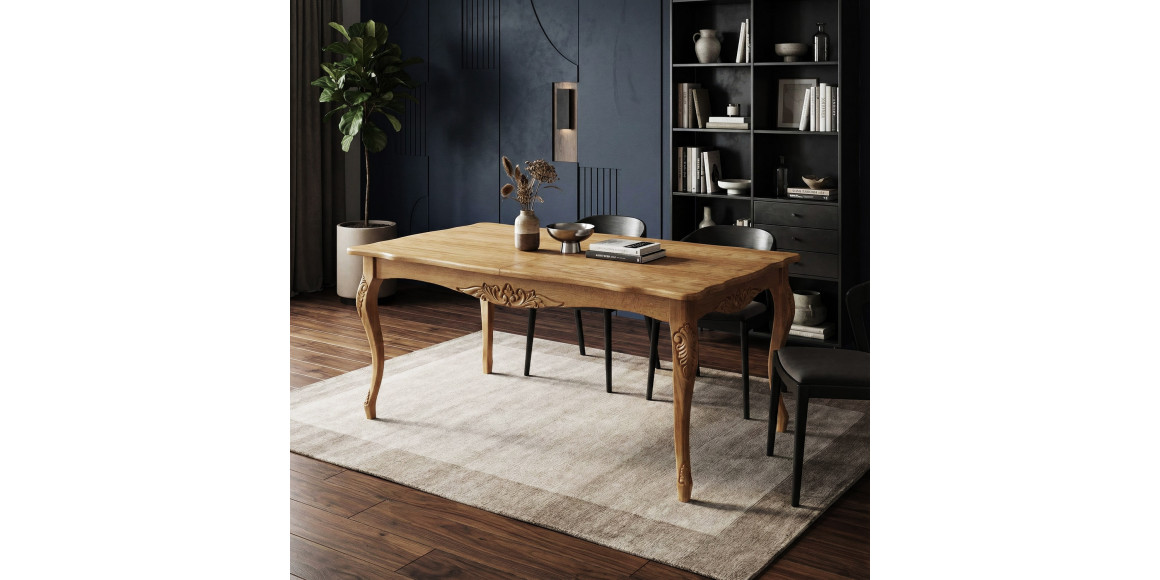 Обеденный стол HOBEL 02A DT (100X160X200) NATURAL (1) 