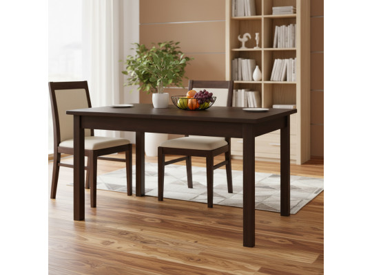 Обеденный стол HOBEL 03A DT (80X120X150) BROWN PIGMENT NEW (1) 