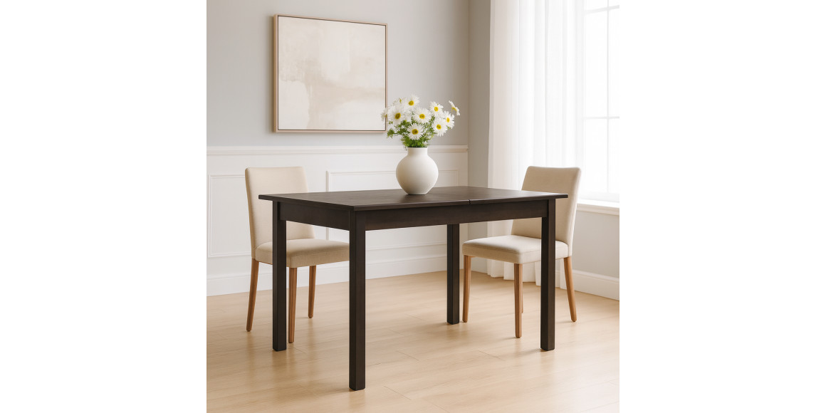 Обеденный стол HOBEL 03A DT (80X120X150) BROWN PIGMENT NEW (1) 