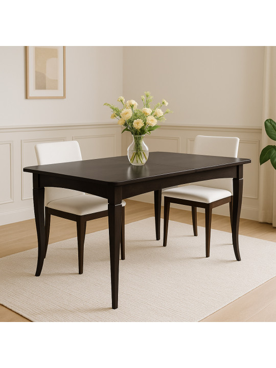 Dining table HOBEL 06A DT (90X160X200) BROWN PIGMENT (1) 