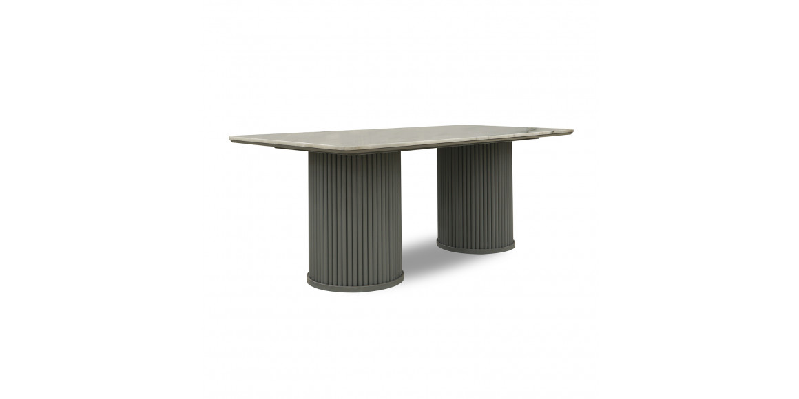 Ճաշասեղան HOBEL ASKAR 95X200 METAL GREY/MARMAR GREY (3) 