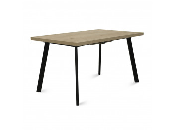 Dining table MAMADOMA BORG-140, РАЗДВИЖНОЙ 140(180)X85, ДУБ ИРЛАНДСКИЙ/ЧЕРНЫЙ, 1 (УПАК.) (1) 