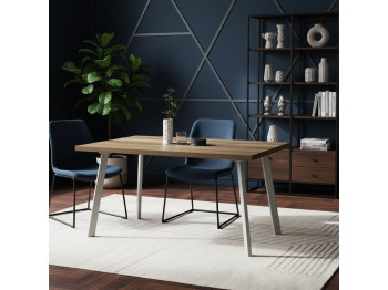 Ճաշասեղան MAMADOMA BORG-140, РАЗДВИЖНОЙ 140(180)X85, ДУБ КАНЬОН/БЕЛЫЙ, 1 (УПАК.) (1) 