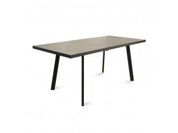 Ճաշասեղան MAMADOMA BORG-140, РАЗДВИЖНОЙ 140(180)X85, БЕЖЕВЫЙ КАМЕНЬ-HPL/ЧЕРНЫЙ (УПАК.) (1) 