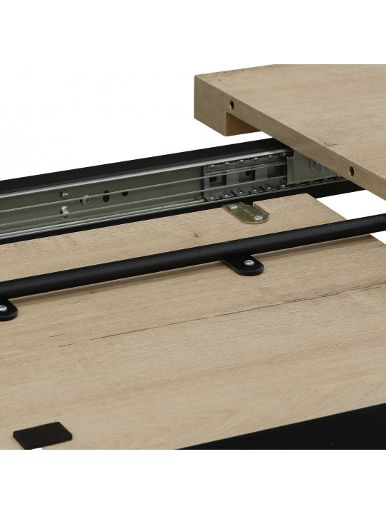 Ճաշասեղան MAMADOMA BORG-140, РАЗДВИЖНОЙ 140(180)X85, ДУБ ИРЛАНДСКИЙ/ЧЕРНЫЙ, 1 (УПАК.) (1) 