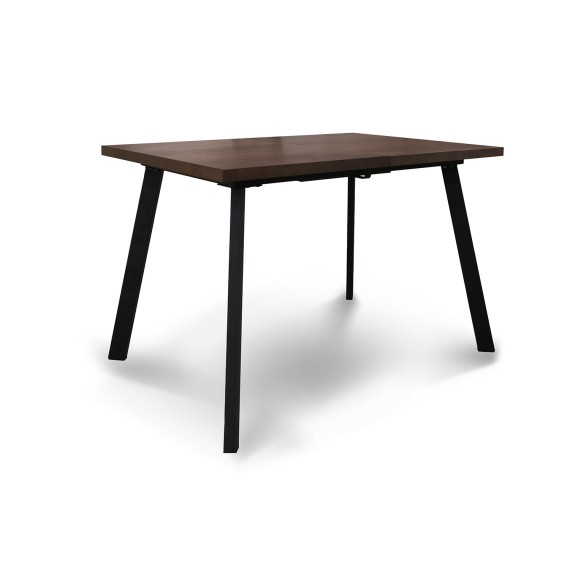 Ճաշասեղան HOBEL CRYSTAL-120(160)X80 METAL BLACK/NUT OAK PIGMENT (2) 