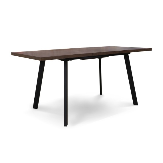 Ճաշասեղան HOBEL CRYSTAL-120(160)X80 METAL BLACK/DUB BROWN PIGMENT (2) 