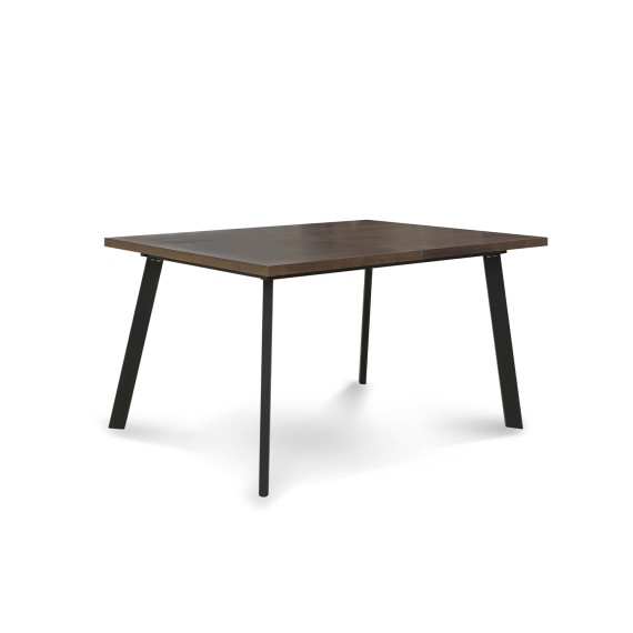Ճաշասեղան HOBEL CRYSTAL-140(180)X85 METAL BLACK/DUB BROWN PIGMENT (2) 